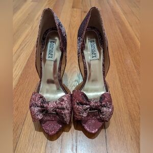 Badgley Mischka Mable D'orsay Bow Heels -Sz 8